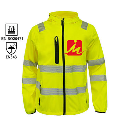 Hàng may mặc có khả năng hiển thị cao không thấm nước Đồng phục Hi Vis Áo khoác phản quang Quần áo bảo hộ lao động