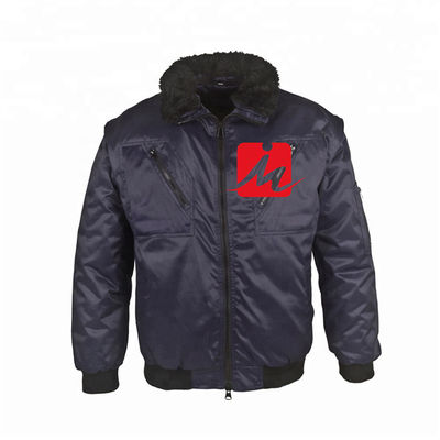 Polyester Đồng phục làm việc được cá nhân hóa Taffeta Áo khoác bomber nam tùy chỉnh không thấm nước