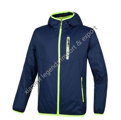 Áo khoác nhẹ chống gió OEM Áo khoác gió cổ điển có thể đóng gói