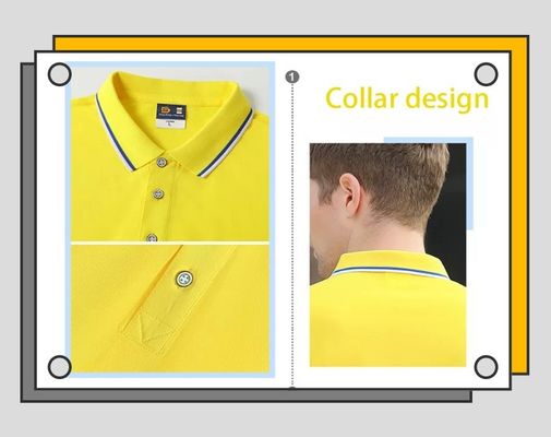 Áo sơ mi 100% cotton Polyester Áo sơ mi nam có cổ nhanh khô