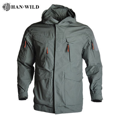 Áo khoác denim quá khổ Han Wild M65 Track Army Green Áo khoác bomber