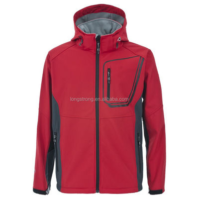 Ngoài trời polyester thoáng khí cho trẻ em có mũ trùm đầu Áo khoác cậu bé Softshell