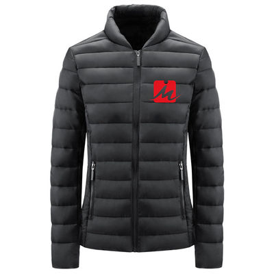 Áo khoác nhẹ xuống thành phố thông thường cổ áo cotton bỏ túi Polyester Zipper Jacket chống mài mòn