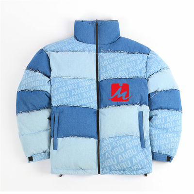 Áo khoác có đệm sáng bóng cho nam Puffer Áo khoác bomber bong bóng ấm áp Áo khoác bông sáng bóng