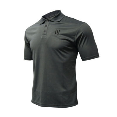 Áo thun polo dày thoáng khí 240 GSM Áo sơ mi thêu 100% Rayon Pique mềm mại