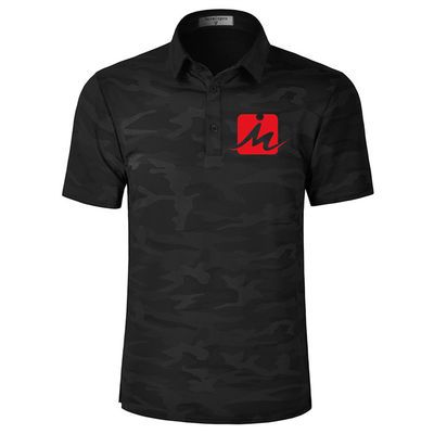 Ngụy trang thoáng khí Mùa hè Golf Áo sơ mi Độ ẩm Thấm nhanh Khô Golf Polo T Áo sơ mi
