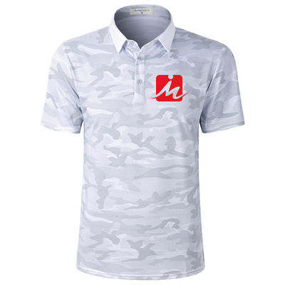 Ngụy trang thoáng khí Mùa hè Golf Áo sơ mi Độ ẩm Thấm nhanh Khô Golf Polo T Áo sơ mi