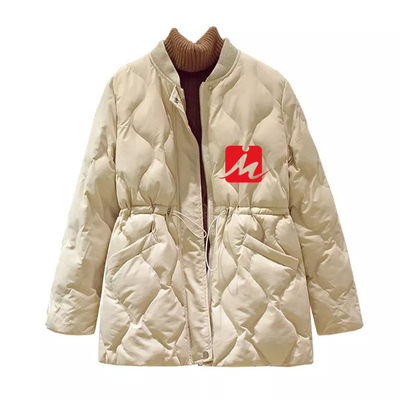 Áo khoác đệm mùa đông có đệm Polyester Nylon Vịt xuống Áo khoác bông Áo khoác ngoài