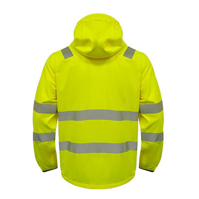 Hàng may mặc có khả năng hiển thị cao không thấm nước Đồng phục Hi Vis Áo khoác phản quang Quần áo bảo hộ lao động