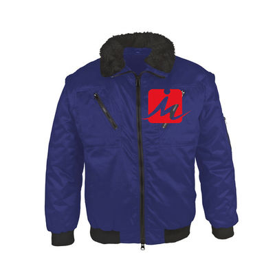 Đồng phục làm việc được cá nhân hóa tùy chỉnh Áo khoác bomber chống nước Polyester