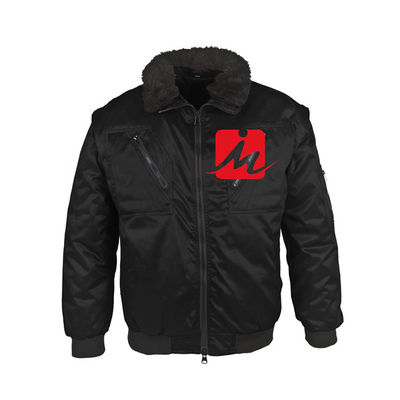 Đồng phục làm việc cá nhân bằng bông polyester Áo khoác bomber chống nước tùy chỉnh
