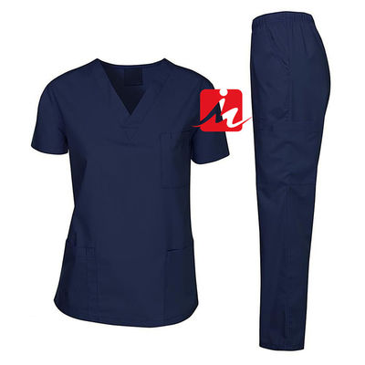 Đồng phục làm việc được cá nhân hóa không độc hại Đồng phục y tá y tế mịn màng thoáng khí