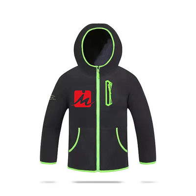 Áo khoác thoáng khí không thấm nước tùy chỉnh cho trẻ em Polar Fleece 100% Polyester Jacket Zipper Up