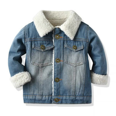 Áo khoác denim thêu tùy chỉnh OEM Boy'S Girl'S Kid Outwear Jacket