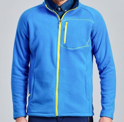 Thể thao ngoài trời Áo khoác lông cừu mùa đông Zip Polyester cho nam mặc