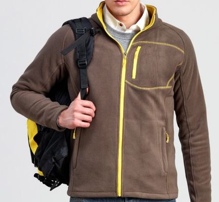 Thể thao ngoài trời Áo khoác lông cừu mùa đông Zip Polyester cho nam mặc