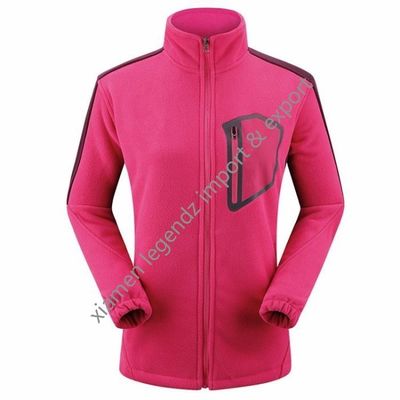 Áo khoác mùa đông thể thao leo núi cổ điển cho nữ Zip Up Áo khoác lông cừu dày Polyester