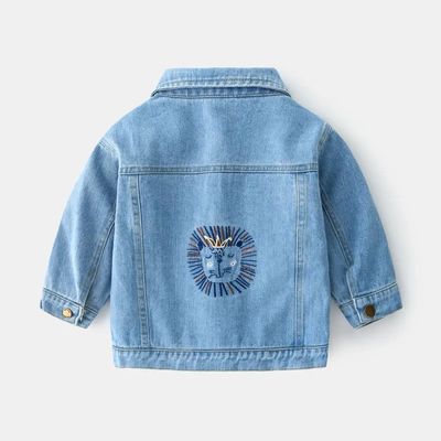 reclye bán buôn áo khoác denim bình thường mùa xuân và mùa thu cho trẻ em