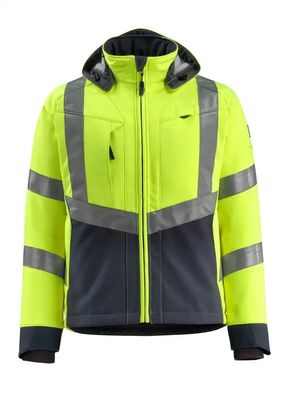 Áo khoác nam softshell Màu huỳnh quang phản quang màu áo khoác bảo hộ lao động softshell áo khoác chống thấm nước
