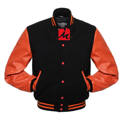 Áo khoác denim thêu thoáng khí Áo khoác bóng chày dài tay tùy chỉnh